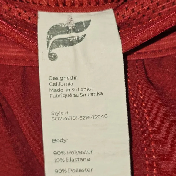 Fabletics Mens‎ Burgundy The Fundamental Shorts Large - Picture 4 of 4
